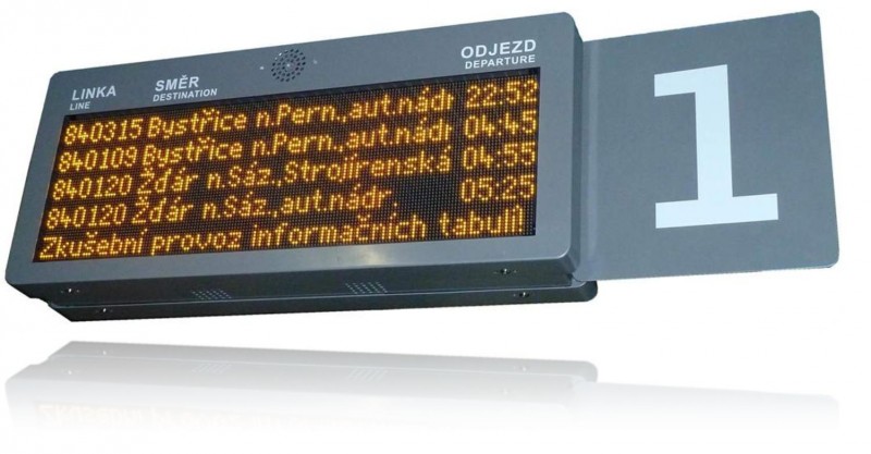 Grafický informační LED panel odjezdový - ELP 320.