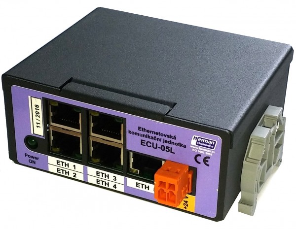 ECU-05L - Ethernet switch 5 ports, basic version.
